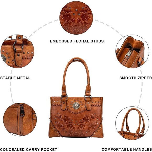 Chic Brown Tote with Zipper Divider and Card Slots - Essential Fashion Accessory - Picture 5 of 7